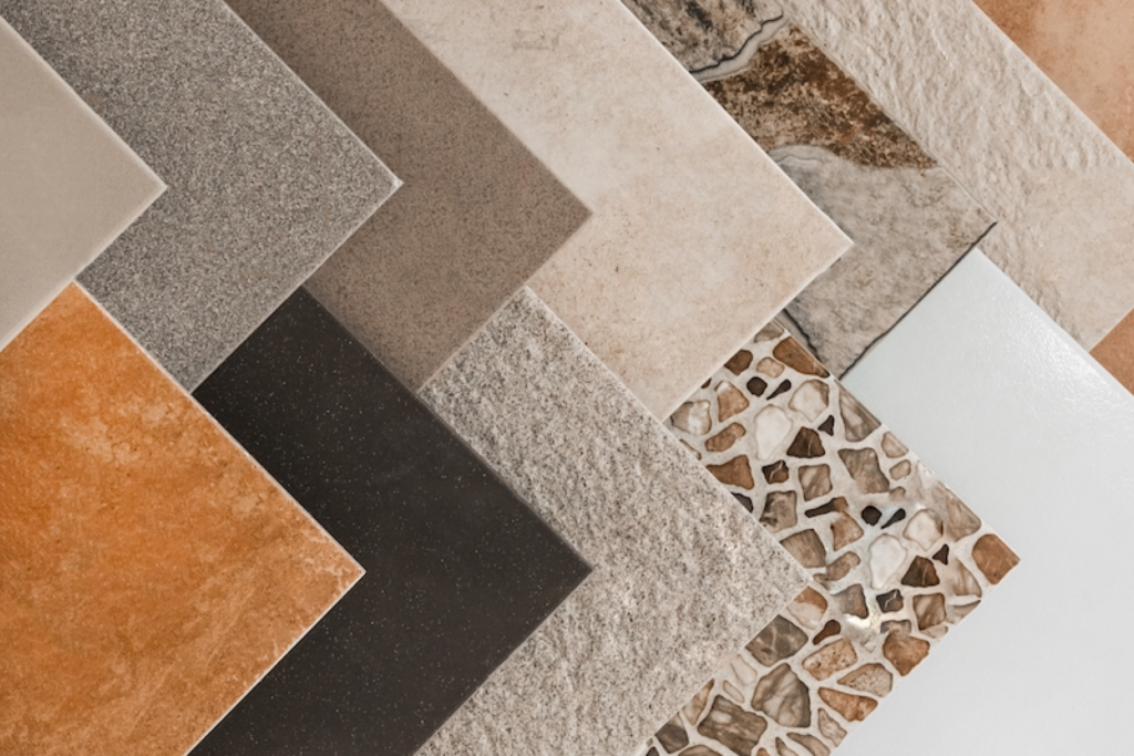 Tile flooring samples