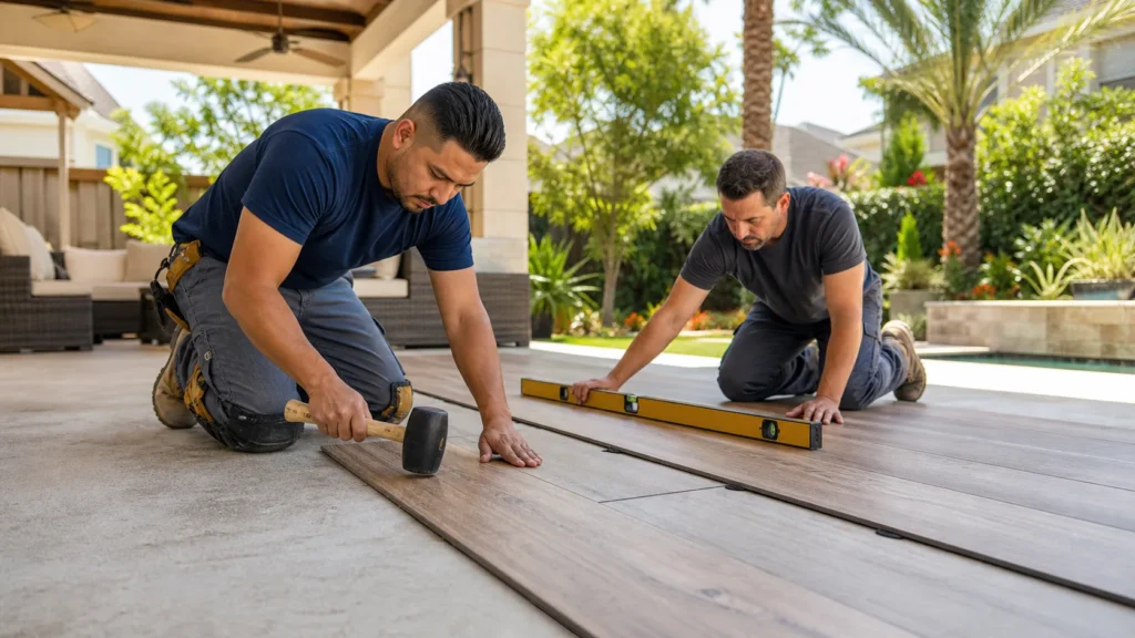 Evaluating Waterproof Flooring Installation for Sugar Land Patios