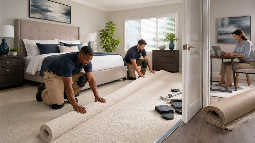 Replacing Bedroom Carpet in Houston Without Wrecking Your Routine
